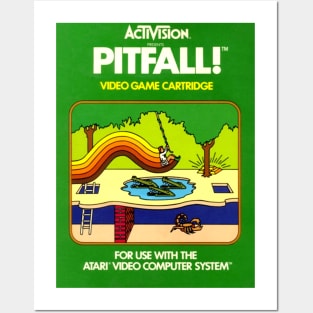 Classic 8-Bit Video Game Box Art - Pitfall! Posters and Art